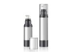 Transparent Black Airless Pump Bottle AS Single Wall Lotion Cream Bottle