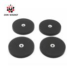 Rubber Coated Disc Neodymium Magnet Round Magnetic Base for Industrial