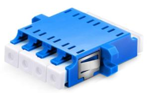 Quality Blue Lc Upc To Lc Upc Fiber Coupler Connector , Single Mode Lc Quad Adapter wholesale