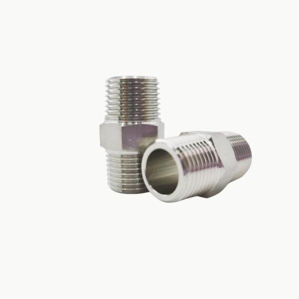 Stainless Steel 1/4 Inch 1/2 Inch Thread Nipple for Plumbing Hardware Model NO.