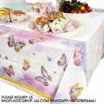 Birthday Party Decoration Festival Tableware Paper Plates Cups Purple Butterfly