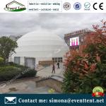 Snow White Color Large Dome Tent Diameter 30m Transparent For Road Show