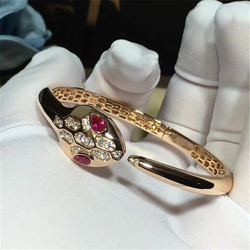 Luxury jewe factoryi diamond snake Bracelet 18k gold white gold yellow gold rose gold diamond Bracelet