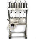 Semi Automatic Pneumatic Perfume Bottle Filling Machine With 4 Filling Heads