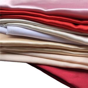 Quality High- Shiny Polyester Spandex Fabric for Lady Clothing Stain Resistant 50D*75D Yarn Count wholesale