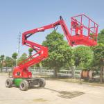 Rear Wheel Drive Hydraulic Articulating Boom Lift for Smooth Construction