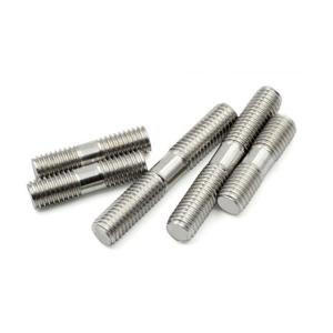 China Easy Install Stainless Steel Double End Threaded Studs Large Fastening Force on sale