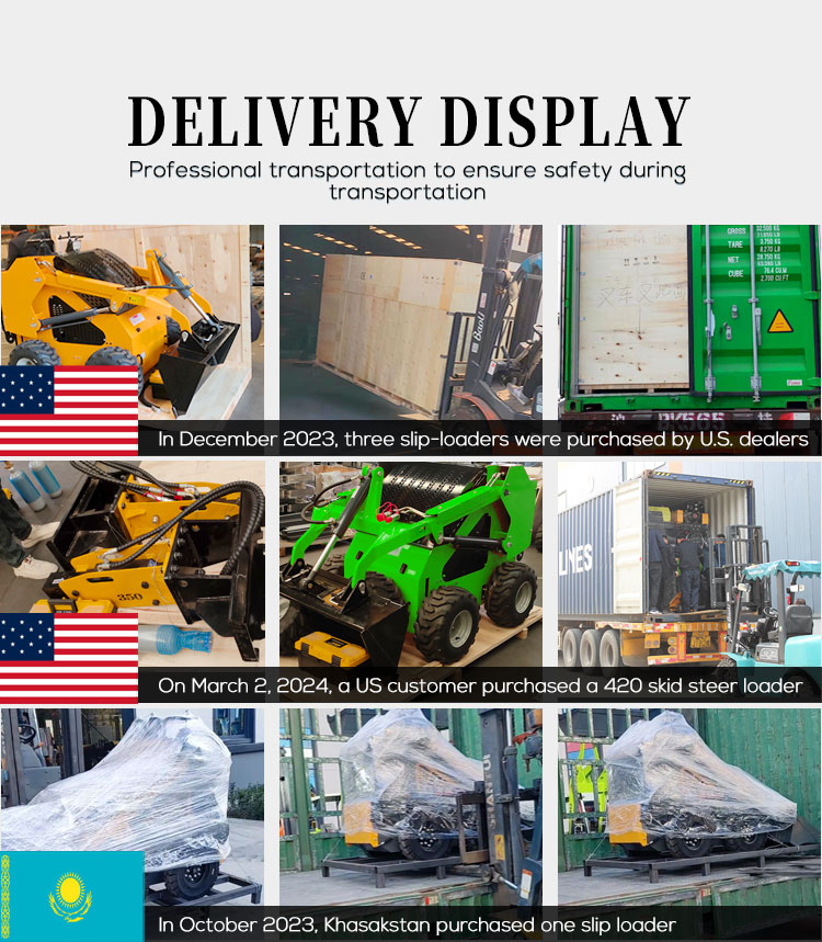 Professional Mini Skid Steer Loader with Strong Loading Capacity and HQ Hydraulic Cylinder
