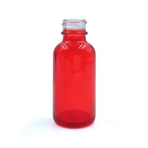 Quality Cosmetics Packing 4 Oz Boston Round Amber Glass Bottles With 22/400 Neck Finish wholesale