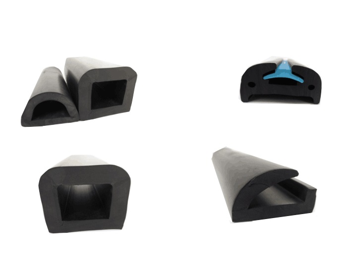 Customized D Type Rubber Fender Marine PVC Piling Bumper for Breakwater Construction