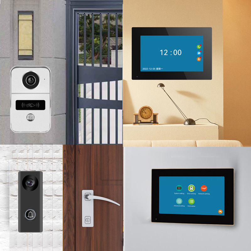 Wireless 1080p Wifi Video Doorbell 7 Inch Entry Wired Camera Night Vision