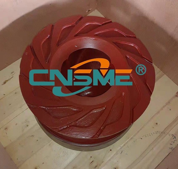 6 Inch Metal Lined Slurry Pump Parts Centrifugal High Chrome Alloy Impeller F6147