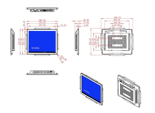 17-Inch Android Monitor for Warehouse Operations and Smart Factories