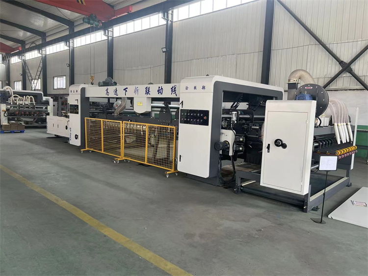 accuracy Slotting Function Paperboard Box 3 Color Flexo Printer Online Packing Machine