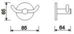 Wall Bathroom Robe Hooks OEM ODM SUS304 Coat Towel Hooks