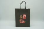 Lipack Take Out Fast Food Kraft Paper Carry Bag Customized Logo Takeaway Paper