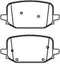 Quality 10mm Volkswagen Brake Pad Set 7M3698151A For Front And Rear Position wholesale