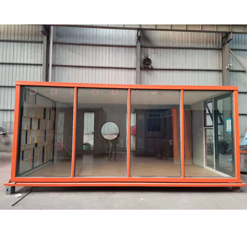 20 HC Orange Modern Style Expandable Shipping Container House