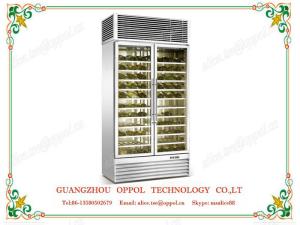 Quality OP-418 CE Approved LED Light Display Waterproof Fan Red Wine Fridge Manufacturer wholesale
