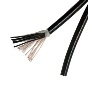 Quality 24AWG Multi Cores TPE Insulated Sheath Flexible Electrical Black Cable wholesale