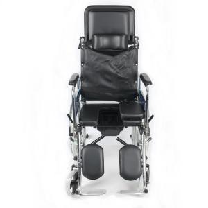 Quality Exquisite Aluminum Manual Wheelchair With U Shape Commode Seat wholesale