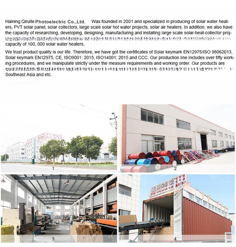 Flat Plate Solar Panel Collector for Solar Water Heater