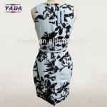 New style elegant frocks floral print ladies classic casual clothing women