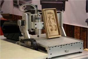 Quality aman 2030 4-axis 1500W 3d cnc wood carving machine wood engraving cutting lathe wholesale