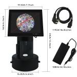 8" LCD Screen Jewelry Making Microscope 5-50mm Lens Focal Length