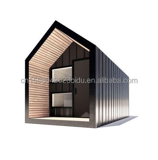 50/75/100mm Wave Sandwich Panel Wall Luxury Metal Wooden Garden Small House for
