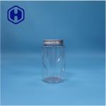 Round Shaped Clear PET Nuts Mint Candies Sugar Baby Food Jar Aluminium Top Lid