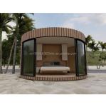 Wooden House with Steel Structure for Carports and Hotels EU Luxury Round