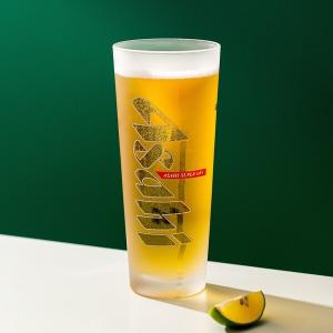 Quality 500ml Frosted Glass Drinking Cups 17.6 Ounce Hand Blown Glass Etching Beer Mugs wholesale