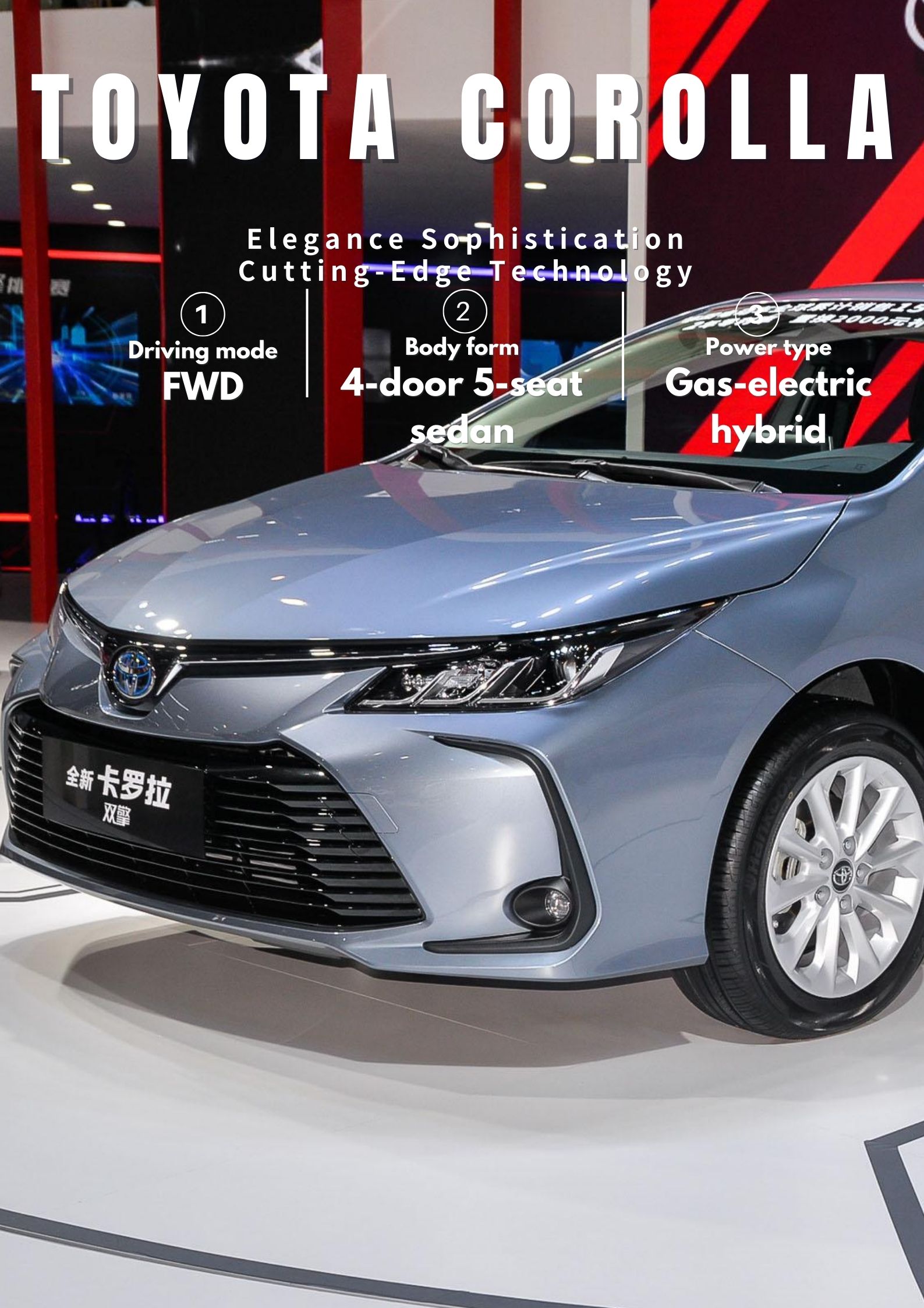 ACC Cruise Control 2023 Toyota Corolla 1.5T CVT Pioneer Petrol Sedan 5 Seater Vehicle
