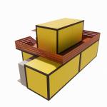 Commercial Street Shops Folding Room Combination with Yellow Renovation