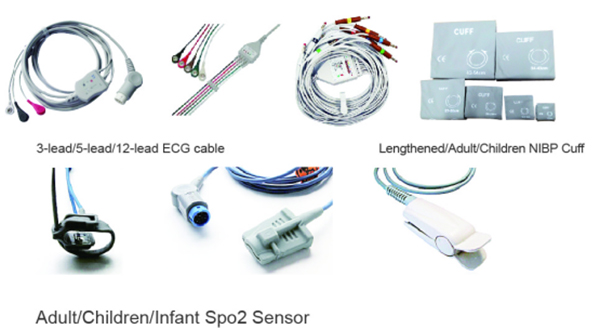 Hospital ICU 10.4 Inch Multi Parameter Patient Monitor WIFI Connection