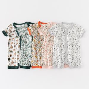 Quality Baby Rompers Wholesale Fashion Romper Short Sleeve Baby Solid Bodysuit wholesale