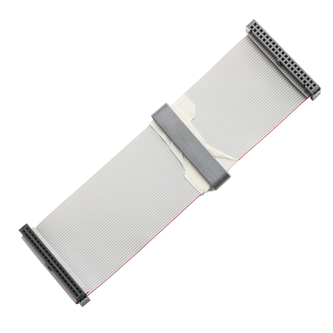 IDC FC-2*20P 40Pin 2.54mm Pitch Black PBT+G/F UL2651 28AWG IDC Flat Ribbon Cable 1.27mm Pitch OEM/ODM