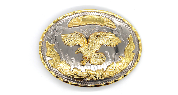 Wenzhou KML Factory Supply Fashion Oval 41mm 2 Color Belt Buckle