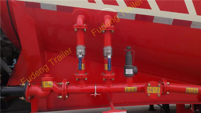V type 3 axle 45cbm 60tons bulk cement tanker trailer / ash semi trailer with BPW axle