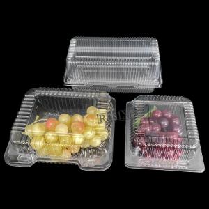 Quality Plastic Hinged Fruit Clamshell Packaging Thermoformed PET Customizable wholesale