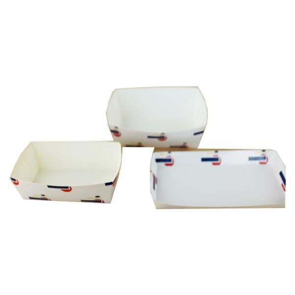 Flat Transportation Paper Food Trays Compostable Optional Material High