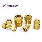 Brass Chrome Plated Compression Fittings Leak Resistant Pex Plumbing Fittings