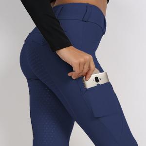 Quality Navy Blue Horse Riding Pants 9 Colors High Stretchy Full Seat Silicone Breeches wholesale