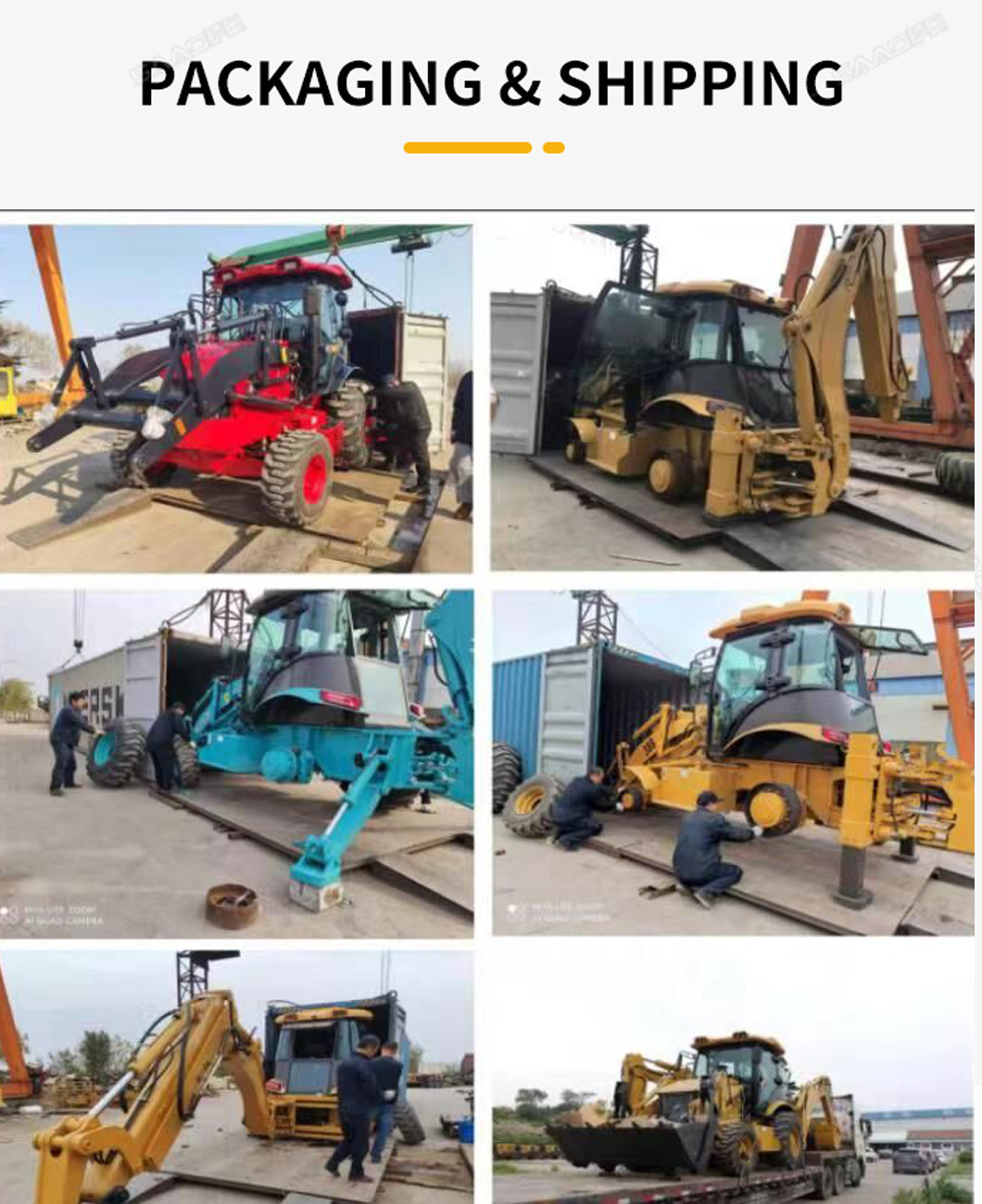 Control pilot 4x4 2.5 ton backhoe loader Mini-retroescavadeira for Energy Mining needs