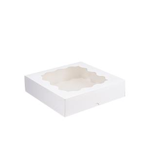 Quality 60gsm White Cardboard Food Container Paper Box Compostable With Clear Window wholesale