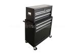 5 Drawer Black SPCC Cold Steel 600mm Roll Tool Chest Cabinet Combo