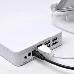 COMER A4 acrylic tabletop holder menu display stand with anti-theft alarm
