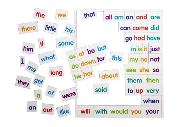 Educational Insights Paper Fridge Magnetc Sight Words / Sentence Builders