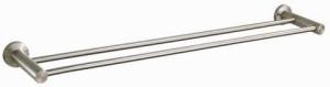 Quality D52524 doulble towel bar bathroom accessory brass chrome finish tumbler holder towel bar paper holder soap dish wholesale